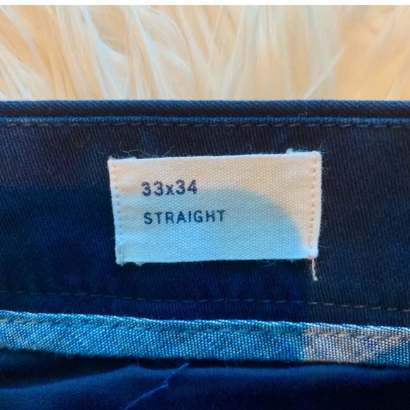 NWT GAP Mens Navy Flat Front Straight Leg Pants - Picture 4 of 5